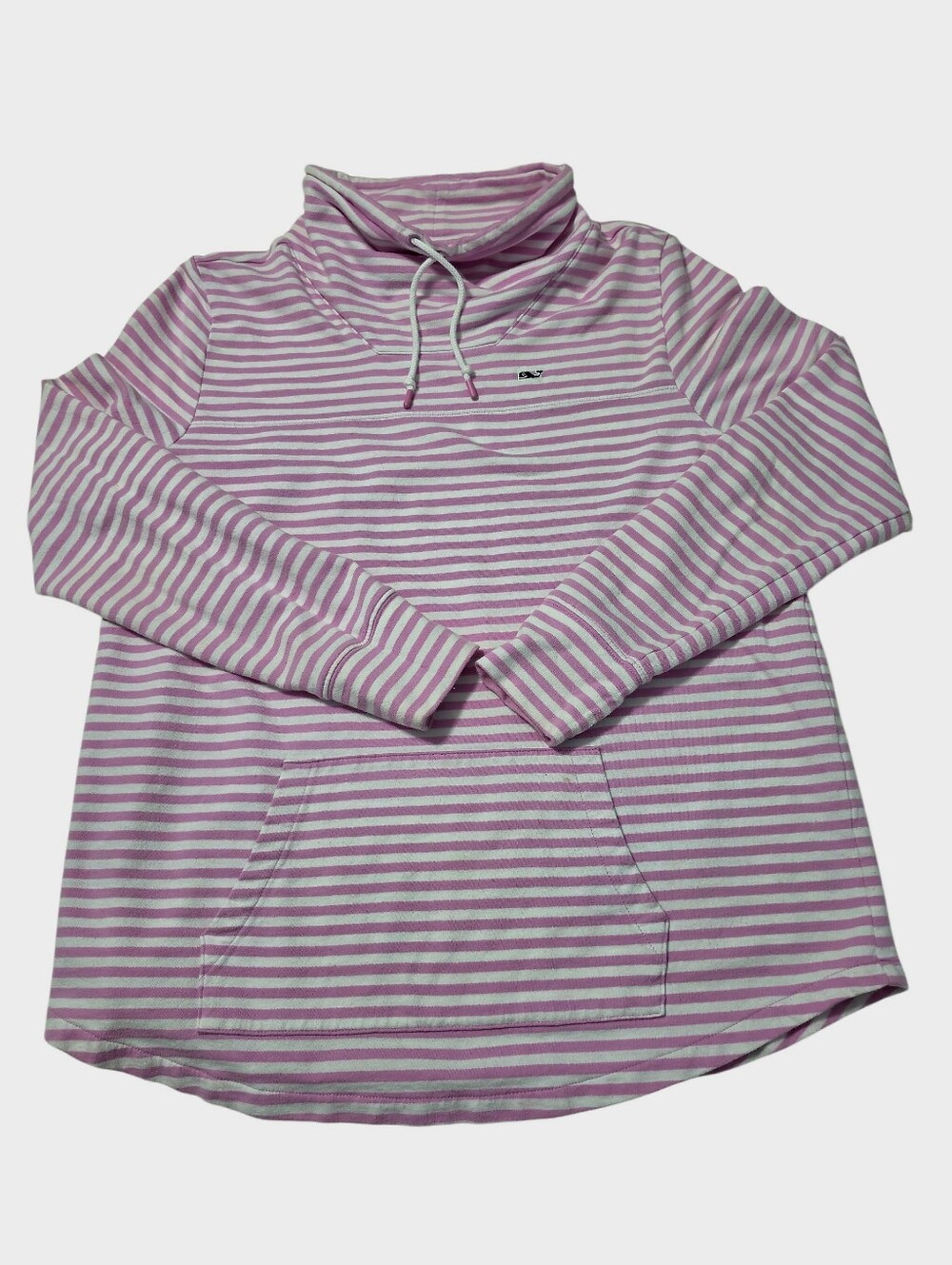 Vineyard Vines Striped Cowl Neck Hoodie Coastal Granddaughter Pullover S